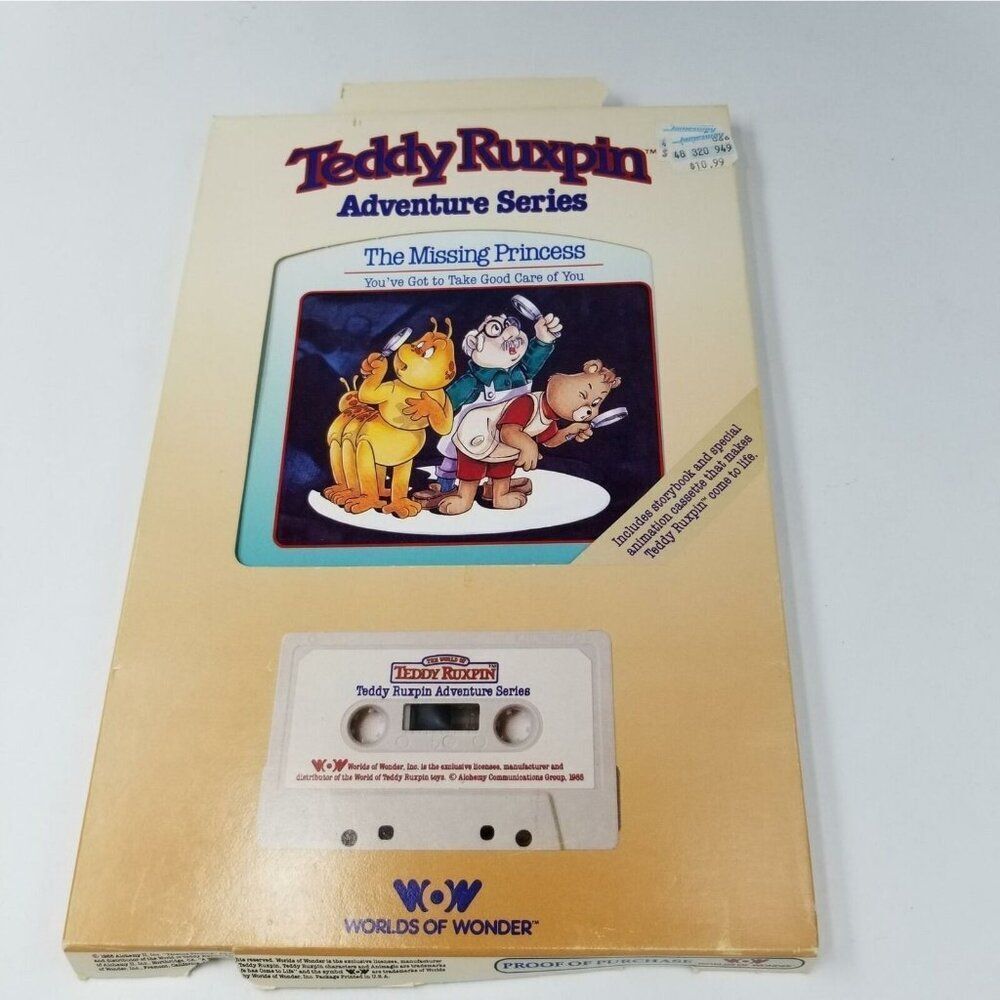 Vintage Teddy Ruxpin The Missing Princess Take Care of You Book Cassette New